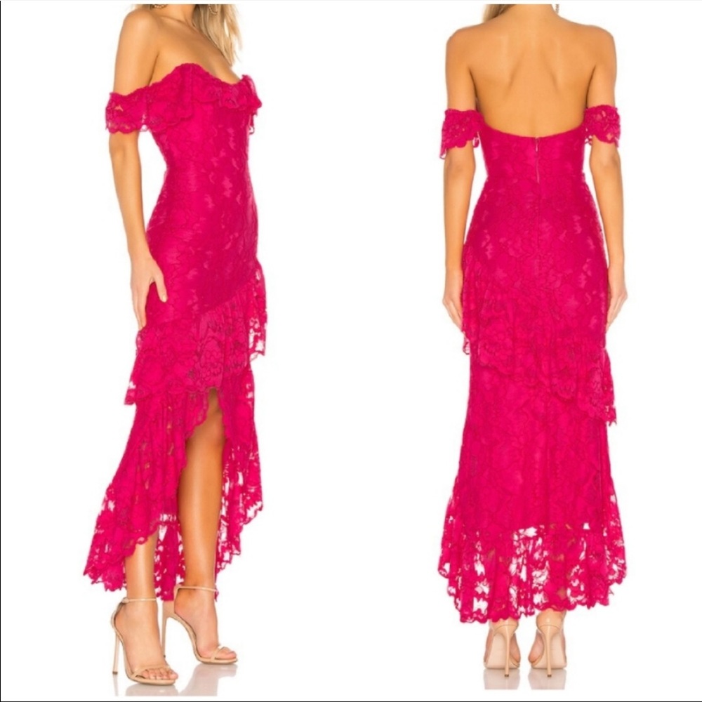 NWT Lovers + Friends Rosewater Lace Gown / SZ XL